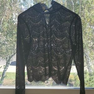 Black Lace blouse